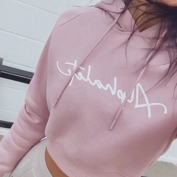 Alphalete Cropped Hoodie Sweatshirt Pullover - Picture 4 of 4